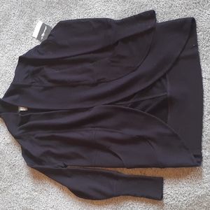 Eggplant summit wrap cardigan sweater